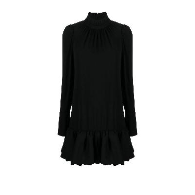 Paco Rabanne - Black Ruffled Mini Dress