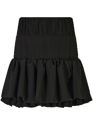 Paco Rabanne - Black Layered Ruffled Mini Skirt
