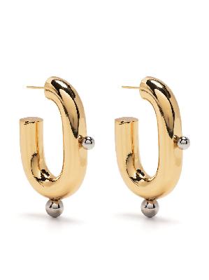 Paco Rabanne - Gold And Silver-Tone XL Link Hoop Earring
