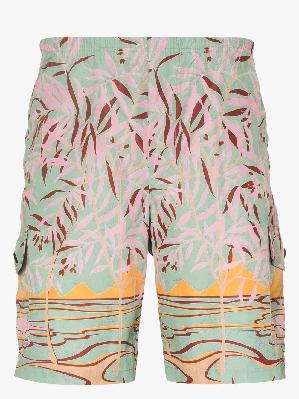 Palm Angels - Lagoon Print Swim Shorts