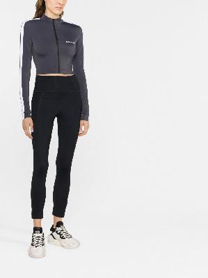 Palm Angels - Grey Cropped Track Jacket