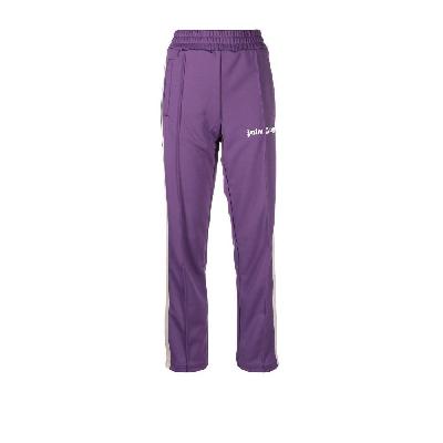 Palm Angels - Purple Logo Print Track Pants