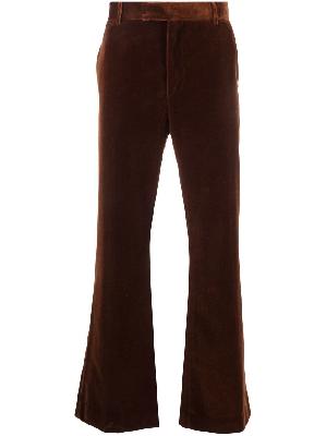 Palm Angels - Brown Velvet Suit Trousers