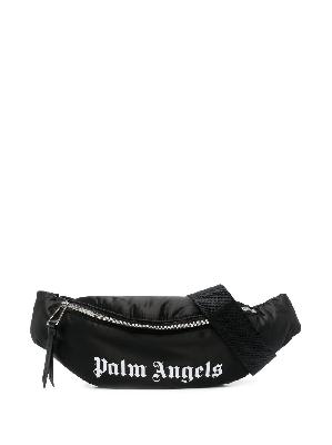 Palm Angels - Black Logo Print Belt Bag