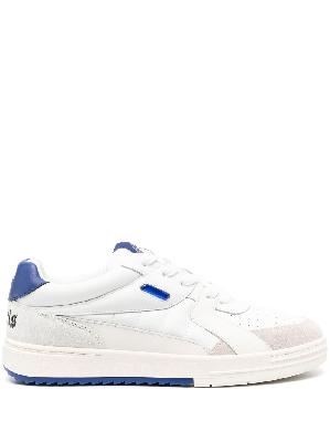 Palm Angels - White University Leather Sneakers
