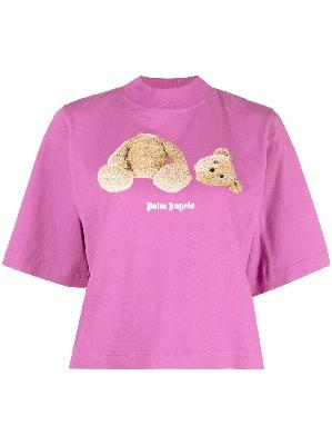 Palm Angels - Purple Bear Print T-Shirt