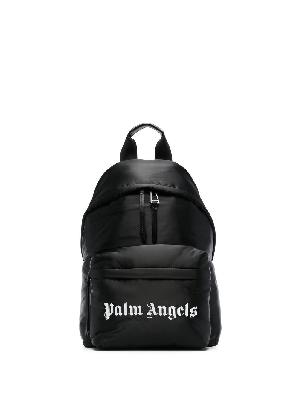 Palm Angels - Black Logo Print Backpack