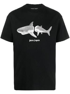 Palm Angels - Black Shark Print T-Shirt