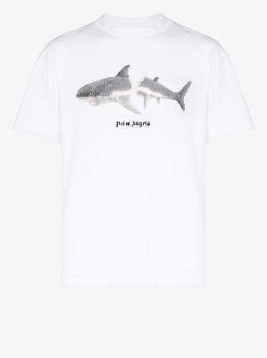 Palm Angels - Shark-Print Organic Cotton T-Shirt