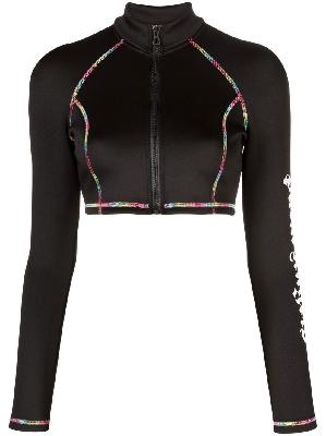 Palm Angels - Black Cropped Surf Top