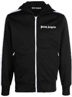Palm Angels - Black Logo Print Hooded Jacket
