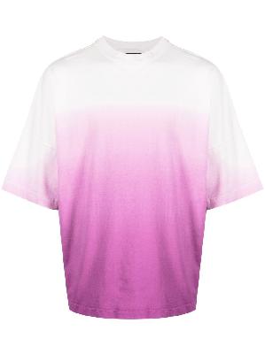 Palm Angels - Purple And White Ombré T-Shirt