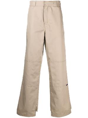 Palm Angels - Neutral Reversed Waistband Trousers
