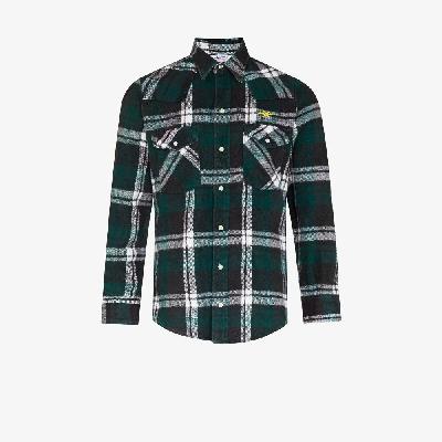 Phipps - Green Checked Flannel Shirt