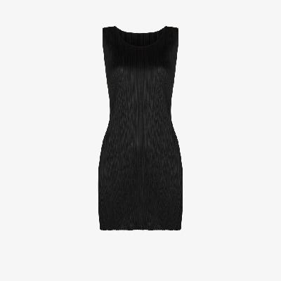 Pleats Please Issey Miyake - Black Basics Plissé Mini Dress