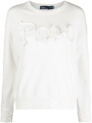 Polo Ralph Lauren - White Rope-Logo Cotton Sweatshirt