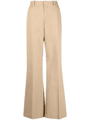 Polo Ralph Lauren - Neutral High Waisted Wide-Leg Trousers