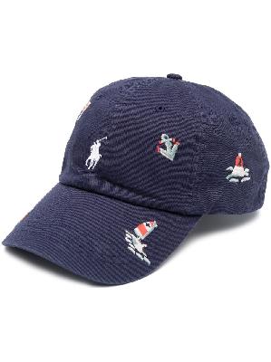 Polo Ralph Lauren - Blue Cotton Embroidered Baseball Cap
