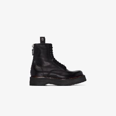 R13 - Black Single Stack 40 Leather Boots