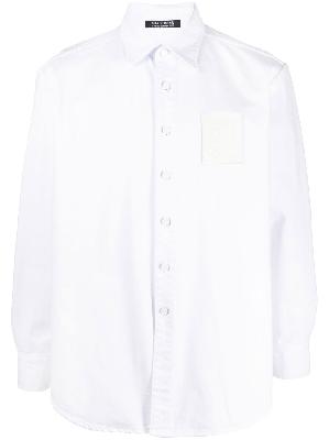 Raf Simons - White Logo Patch Denim Shirt
