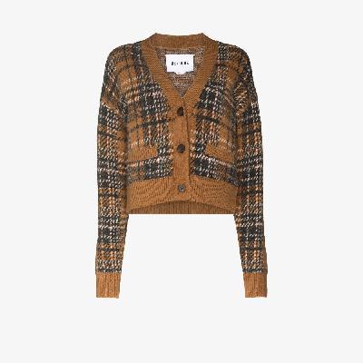 RE/DONE - ‘90s Checked Cropped Cardigan