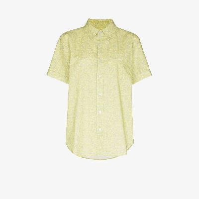 RE/DONE - Green Paisley Print Short Sleeve Shirt