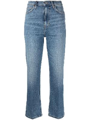 RE/DONE - High-Rise Cropped Bootcut Jeans