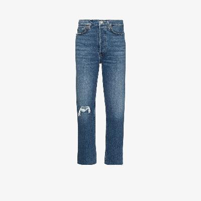 RE/DONE - Ultra High-Rise Stove Pipe Jeans