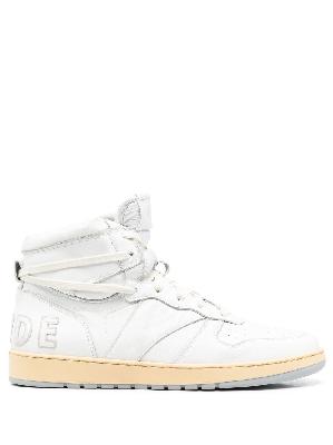 Rhude - White Rhecess Leather Sneakers