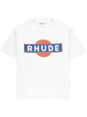 Rhude - White Logo Print T-Shirt