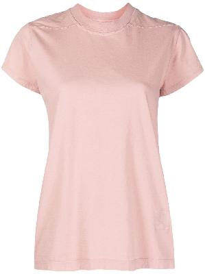 Rick Owens DRKSHDW - Pink Cotton T-Shirt