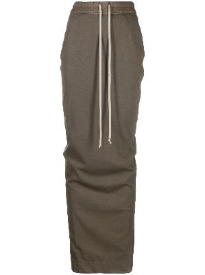 Rick Owens DRKSHDW - Neutral Pillar Maxi Skirt