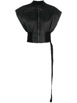 Rick Owens DRKSHDW - Black Sleeveless Bomber Jacket