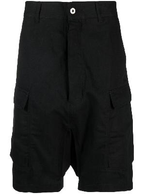 Rick Owens DRKSHDW - Black Strobe Denim Cargo Shorts