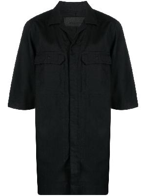 Rick Owens DRKSHDW - Black Short Sleeved Cotton Shirt