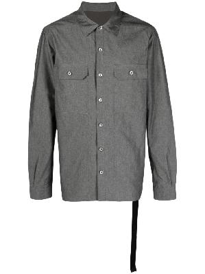Rick Owens DRKSHDW - Grey Giacca Cotton Shirt