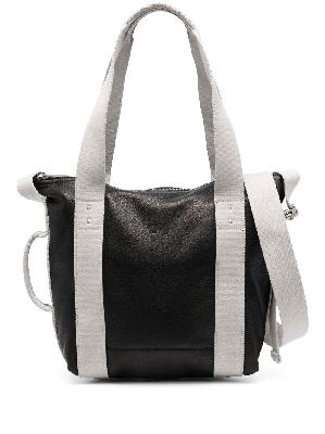 Rick Owens - Black Mini Trolley Leather Tote Bag