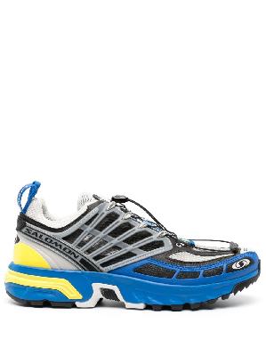 Salomon - Blue Panelled Low-Top Sneakers