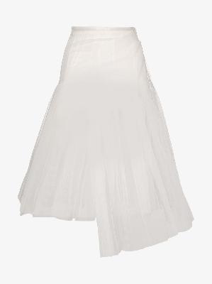 SHUSHU/TONG - High-Waisted Asymmetric Mesh Skirt