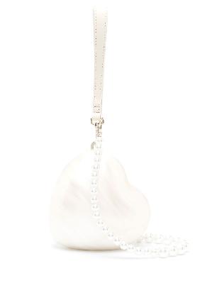 Simone Rocha - White Pearl Heart Mini Bag