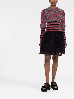 Simone Rocha - Black Tulle Mini Skirt