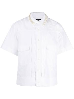 Simone Rocha - White Embellished Cotton Shirt