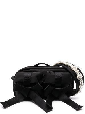 Simone Rocha - Black Embellished Cross Body Bag