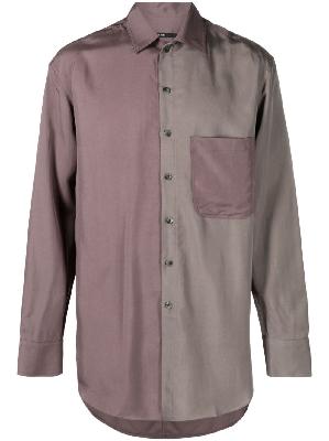 Song For The Mute - Purple Two Tone Long Sleeve Shirt