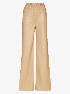 STAND STUDIO - Jelena Faux Leather Wide Leg Trousers