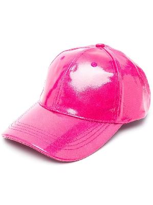 STAND STUDIO - Pink Cia Faux-Leather Cap