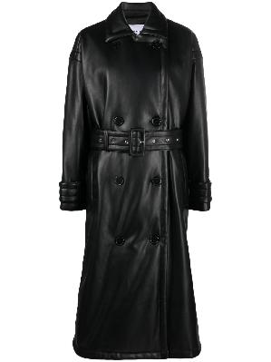 STAND STUDIO - Black Emily Faux-Leather Trench Coat