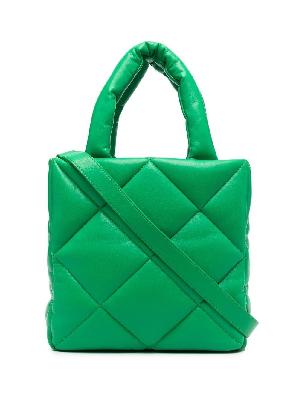 STAND STUDIO - Green Rosanne Diamond Quilted Tote Bag