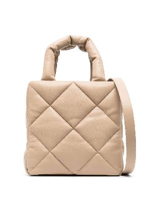 STAND STUDIO - Neutral Rosanne Quilted Leather Tote Bag