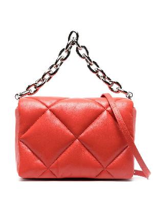 STAND STUDIO - Red Brynnie Quilted Leather Shoulder Bag